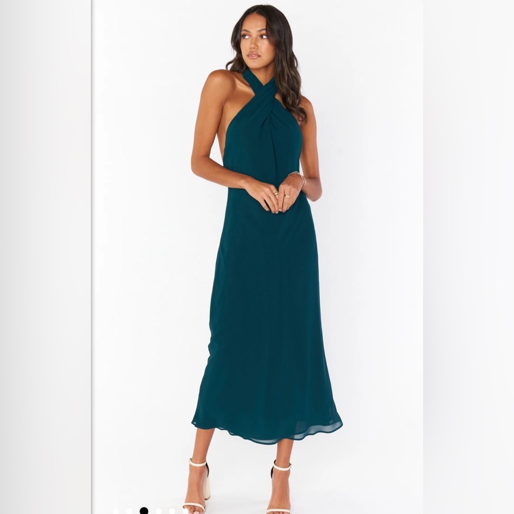 Show Me Your Mumu Jasmine Halter Midi Dress
